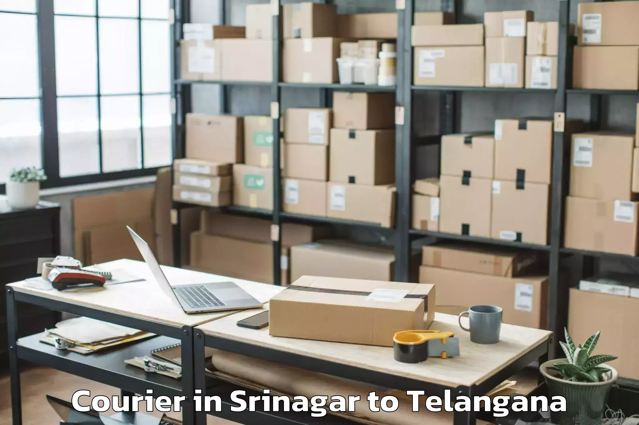 Get Srinagar to Telangana University Nizamabad Courier